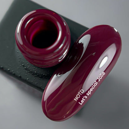 NAILSOFTHEDAY Let's Special Jolie — esmalte semipermanente de uñas marsala que cubre una capa, 10 ml