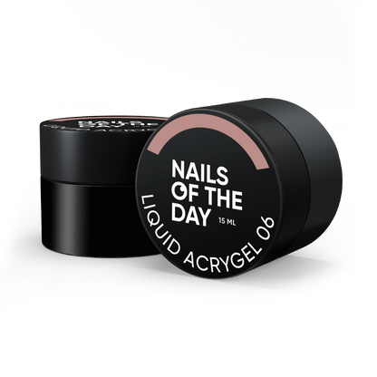 NAILSOFTHEDAY Liquid Acrygel 06 — Acrygel líquido nude cálido de nueva fórmula para uñas, 15 ml