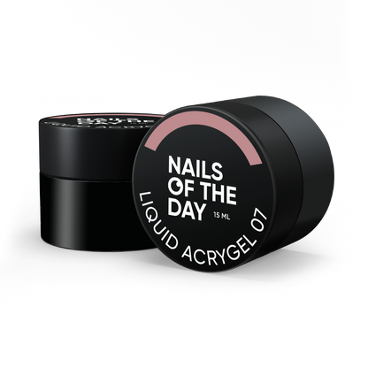 NAILSOFTHEDAY Liquid Acrygel 07 — Acrygel líquido nude de nueva fórmula para uñas, 15 ml