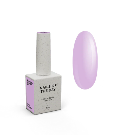 NAILSOFTHEDAY Let's Special Lollipop: esmalte semipermanente de uñas pastel violeta que cubre una capa, 10 ml
