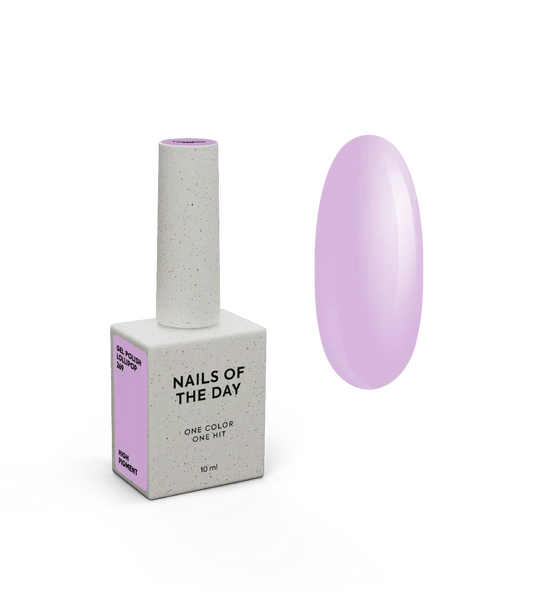NAILSOFTHEDAY Let's Special Lollipop: esmalte semipermanente de uñas pastel violeta que cubre una capa, 10 ml