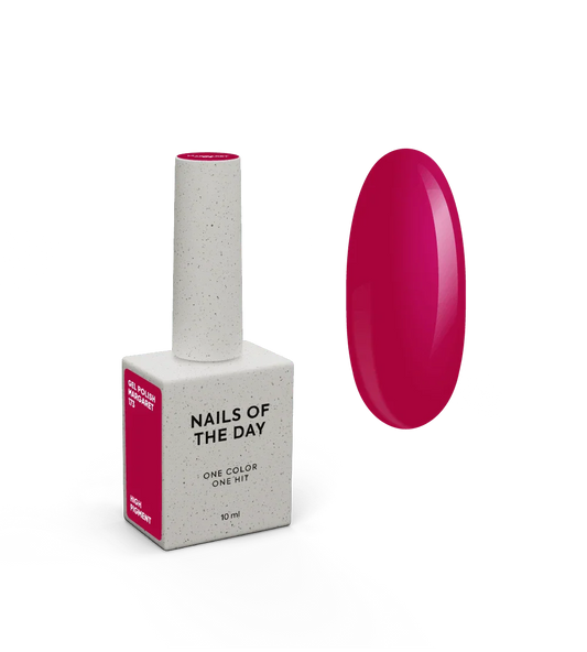NAILSOFTHEDAY Let's especial Margaret - esmalte semipermanente de uñas  magenta oscuro que cubre una capa, 10 ml