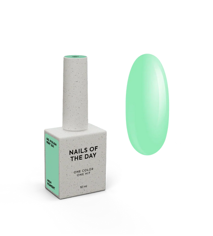 NAILSOFTHEDAY Let's Special Mint: esmalte semipermanente color menta para cubrir uñas en una capa, 10 ml