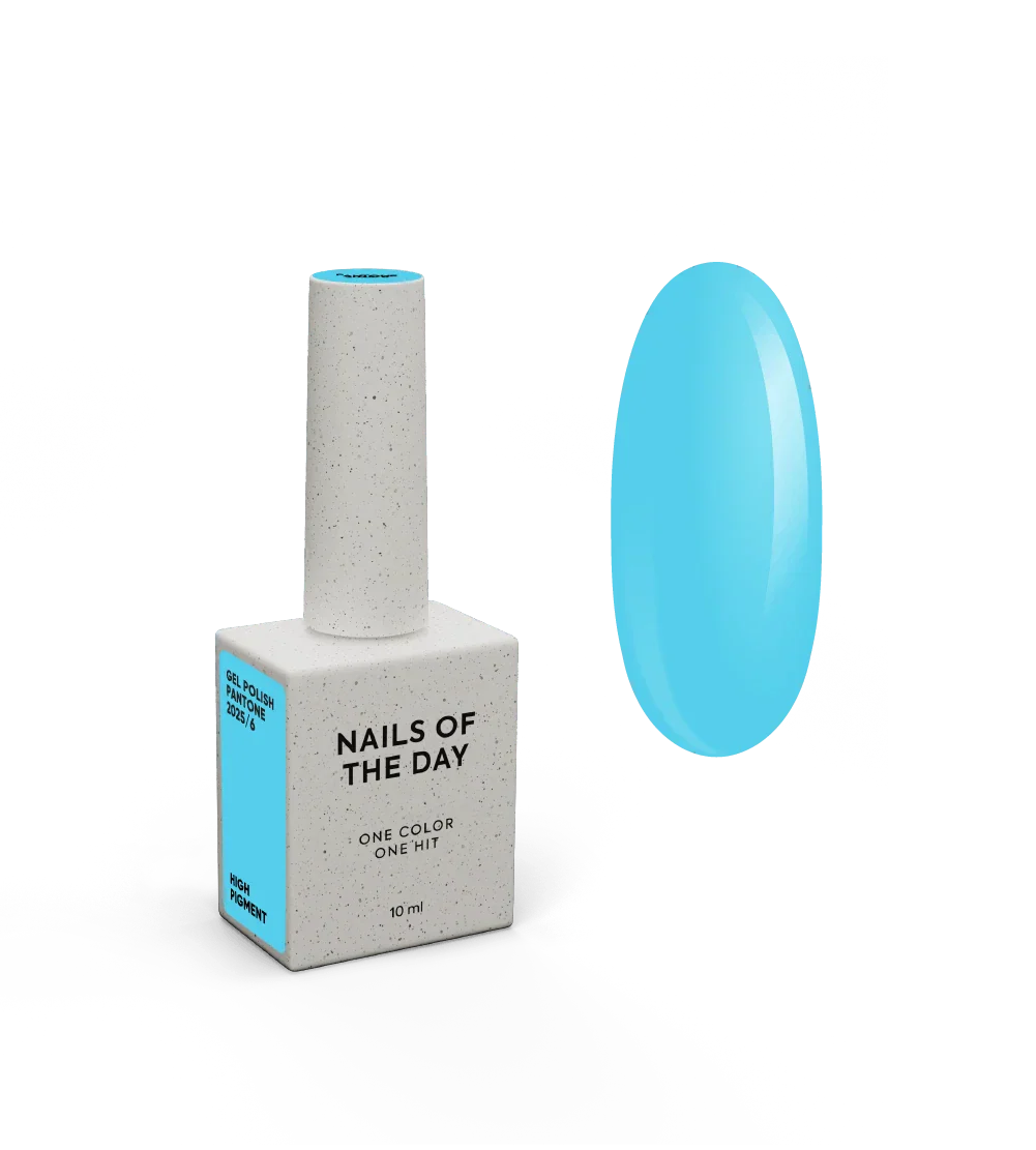 NAILSOFTHEDAY Let’s special Pantone2025/6 — esmalte semipermanente azul vibrante, que cubre en una capa, 10 ml.