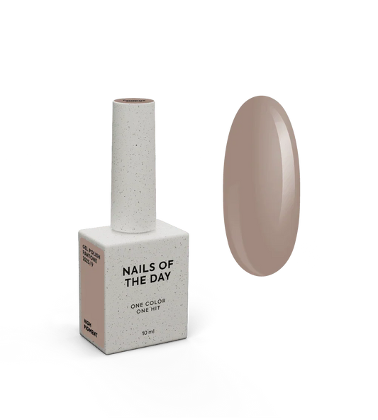 NAILSOFTHEDAY Let’s special Pantone2025/9 — esmalte semipermanente beige café frío, que cubre en una capa, 10 ml.