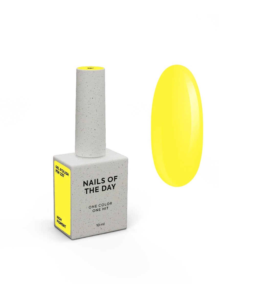 NAILSOFTHEDAY Let’s special Pen — esmalte semipermanente amarillo, 10 ml