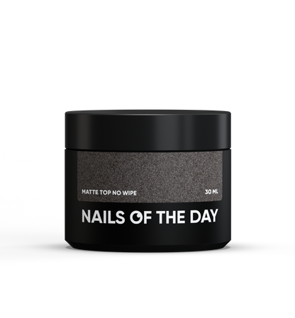 NAILSOFTHEDAY Matte top no wipe – top mate sin capa pegajosa, con filtros UV, 10 ml