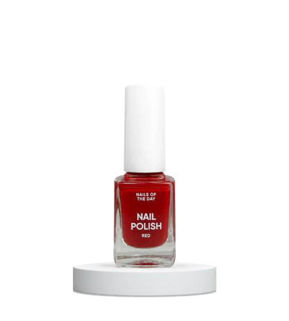 Nailsoftheday Nail Polish Red — esmalte de uñas rojo, 11 ml.