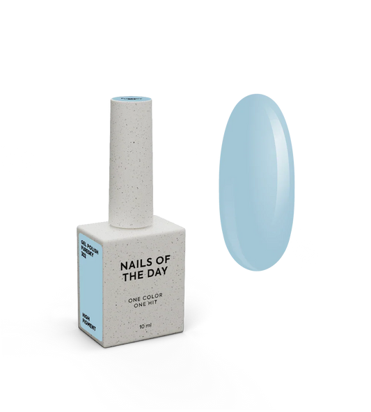 NAILSOFTHEDAY Gel Polish Puresky — esmalte semipermanente azul cielo pastel con cobertura en una capa, 10 ml