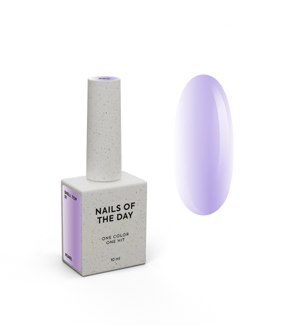 NAILSOFTHEDAY Shell Top 01 Nueva Fórmula — top perlado con efecto de frotado violeta, sin capa pegajosa, 10 ml