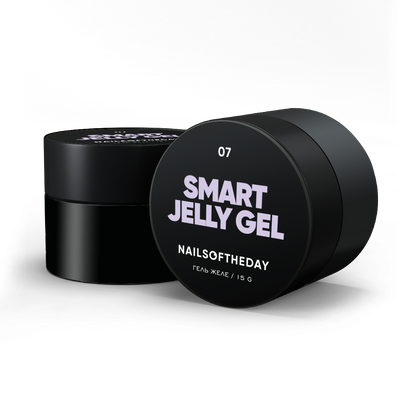 NAILSOFTHEDAY Smart Jelly gel 07: gel de construcción violeta claro para uñas, 15 g