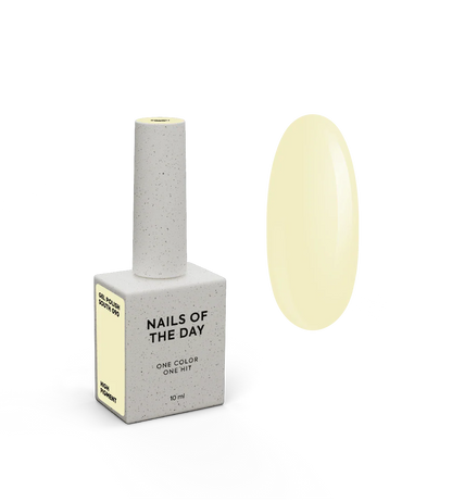 NAILSOFTHEDAY Gel Polish South — esmalte semipermanente amarillo pastel con cobertura en una capa, 10 ml