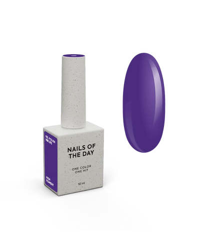 NAILSOFTHEDAY Gel Polish Vibe 293 — esmalte semipermanente violeta intenso con cobertura en una sola capa, 10 ml