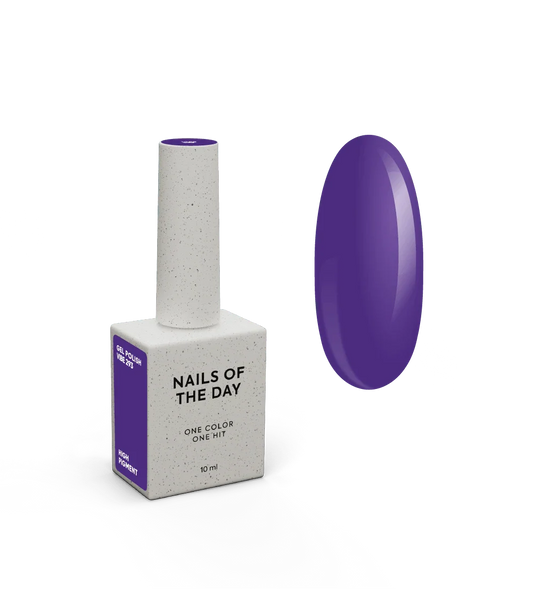NAILSOFTHEDAY Gel Polish Vibe 293 — esmalte semipermanente violeta intenso con cobertura en una sola capa, 10 ml