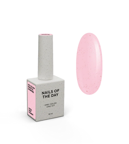 NAILSOFTHEDAY Let’s Special Whistledown — esmalte semipermanente rosa con brillo dorado, 10 ml