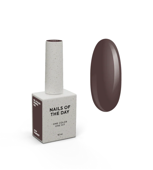 NAILSOFTHEDAY Let's Special Wonka - Esmalte semipermanente  de uñas  marrón apagado que cubre en una capa, 10 ml