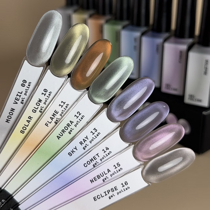 BIBLIOTEKA Esmalte Cat Eye Nº 16 Eclipse — Gris plateado, 10 ml