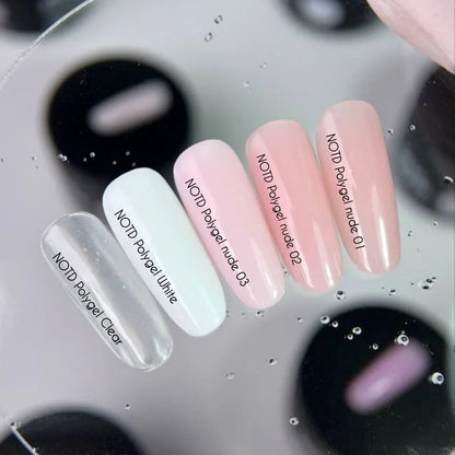 NAILSOFTHEDAY Polygel nude 03 — Polygel de grano fino color rosa pálido, 30 g