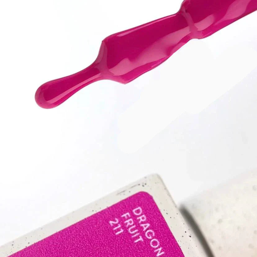 NAILSOFTHEDAY Gel Polish Dragonfruit-211, 10 ml — esmalte semipermanente rosa magenta con cobertura total en una sola capa