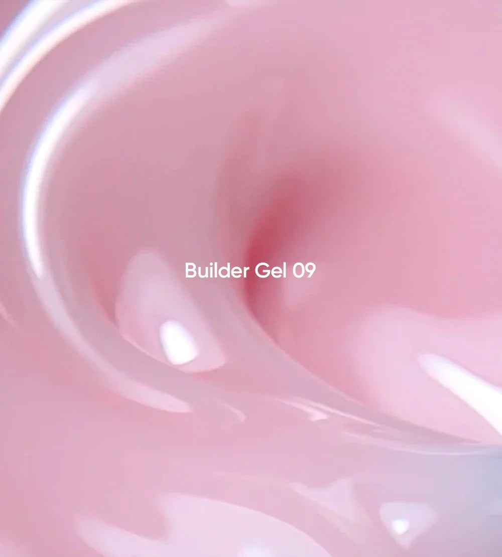 NAILSOFTHEDAY Builder Gel 09 — gel rosa lechoso para extensiones de uñas, 15 ml