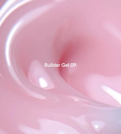 NAILSOFTHEDAY Builder Gel 09 — gel rosa lechoso para extensiones de uñas, 15 ml