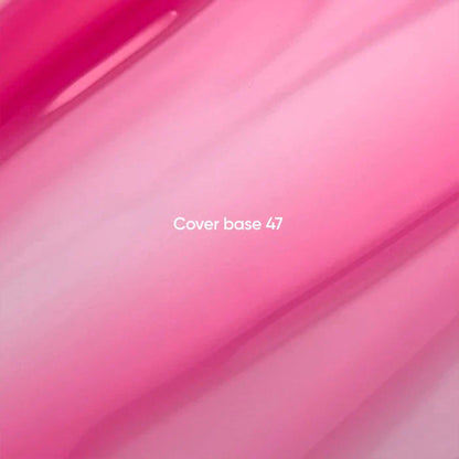 NAILSOFTHEDAY Cover Base 47 Light Pigment – base para uñas rosa intenso semitransparente con pigmentación ligera, 10 ml