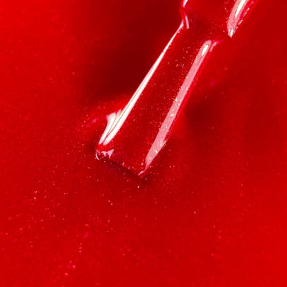 BIBLIOTEKA Esmalte Spark Red — Rojo con shimmer fino, 10 ml