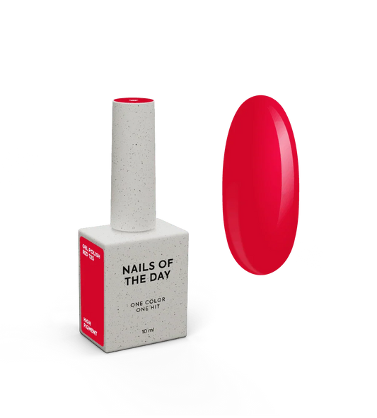NAILSOFTHEDAY Let's Special Red: esmalte semipermanente  rojo especial que se superpone en una capa, 10 ml