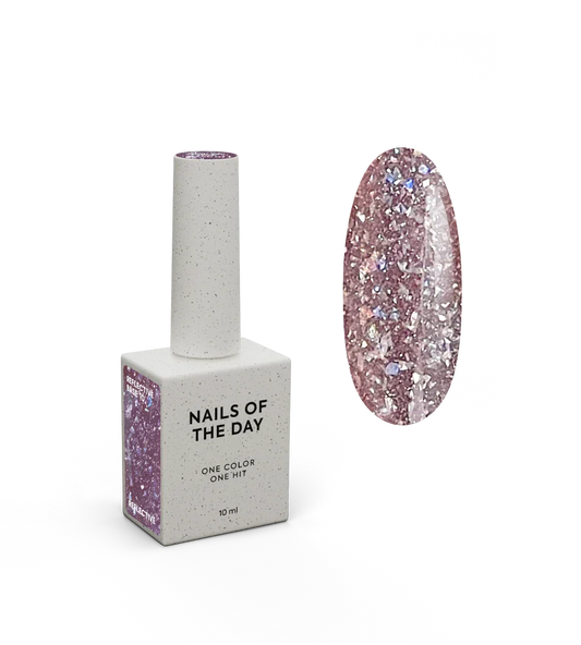 NAILSOFTHENIGHT Reflective base 10  — base reflectante de camuflaje con brillo, 10 ml