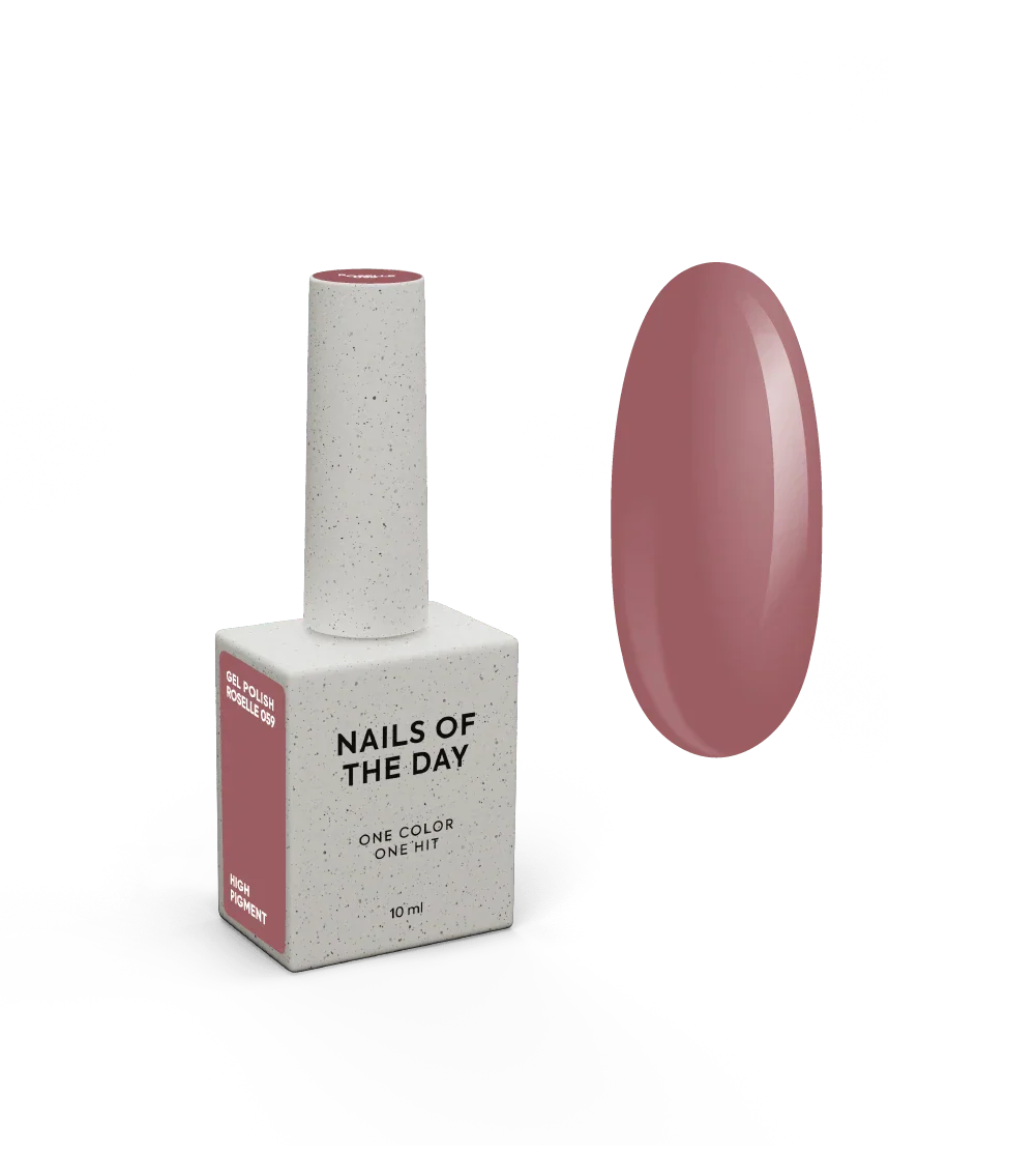 NAILSOFTHEDAY Let’s Special Roselle — esmalte semipermanente en un tono lila grisáceo, que cubre perfectamente en una sola capa, 10 ml.