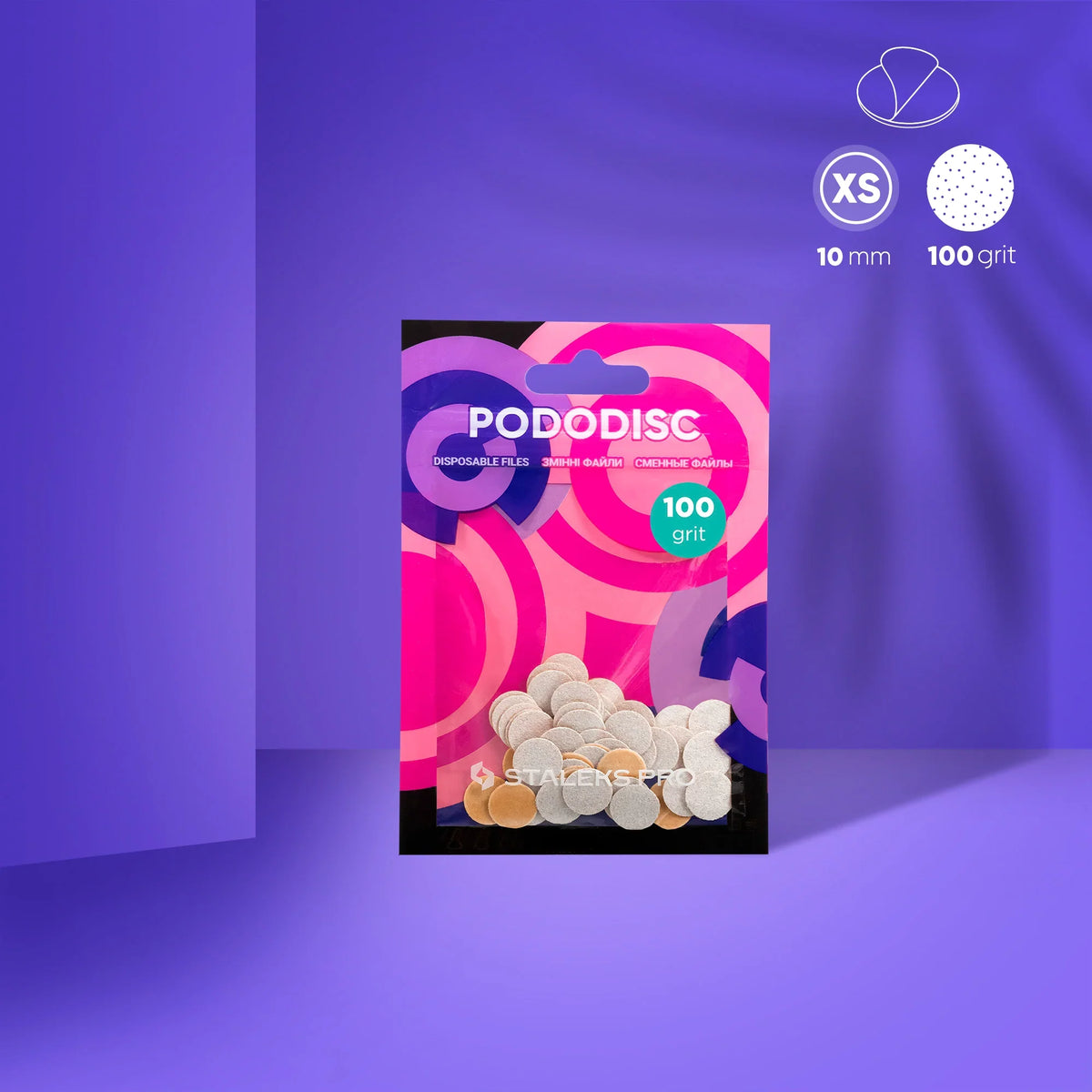 Recargas blancas para disco de pedicura PODODISC STALEKS PRO XS (50 uds)