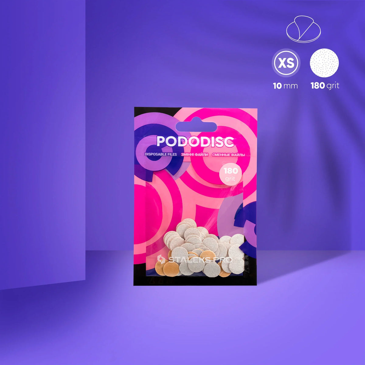 Recargas blancas para disco de pedicura PODODISC STALEKS PRO XS (50 uds)