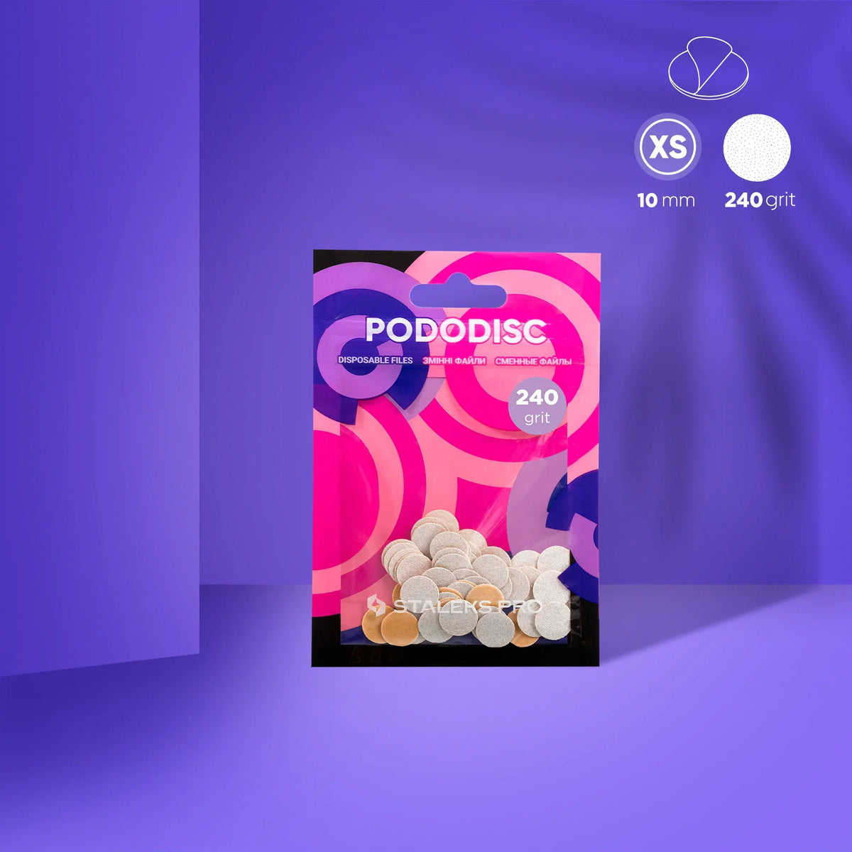 Recargas blancas para disco de pedicura PODODISC STALEKS PRO XS (50 uds)