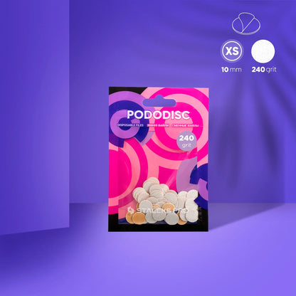 Recargas blancas para disco de pedicura PODODISC STALEKS PRO XS (50 uds)