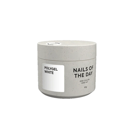 NAILSOFTHEDAY Polygel blanco — Polygel de grano fino color blanco, 30 g