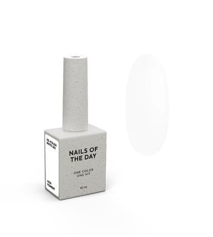 NAILSOFTHEDAY Let's Special White: esmalte semipermanente l blanco especial que se superpone en una capa, 10 ml